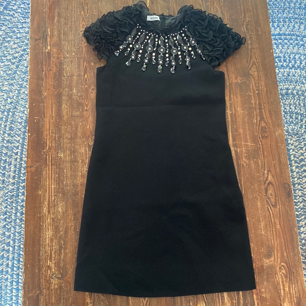 Moschino black dress, size 8 US